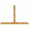 Ekena Millwork Portland Rough Sawn Timber Gable Bracket, Western Red Cedar, 96"W x 64"H x 6"D x 6"F, 16/12 Pitch GBW096X64X0606POR00RWR - alternate 1